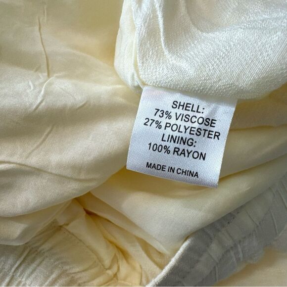 MONDAY Swimwear Tahiti Pants in Ivory New With Tags Size Medium - Picture 14 of 15